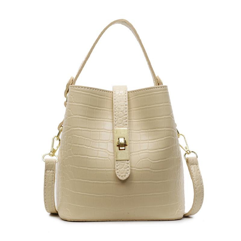 Сумка-ведро с каменным узором, новая модная повседневная простая на плечо, через плечо, портативная сумка-ведро для женщин