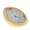 Practical Round Metal Guitars Ukulele Bass Hygrometer Humidity Meter Golden