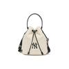 MLB Polyester Bucket Bag, Handbag, Shoulder Bag, Crossbody Bag Small Unisex Black White 3ABMS0626-50CRS