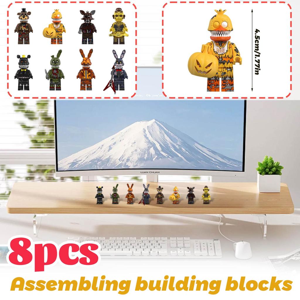 8 шт. Детские строительные фигурки Игрушки Мелкие частицы Строительные аксессуары Фигурки