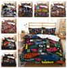 3D Hip Hop Bedding Set Personalized Funny Duvet and Pillowcase 2/3 Pieces Full Size Home Decoration for Boys and Girls' Rooms