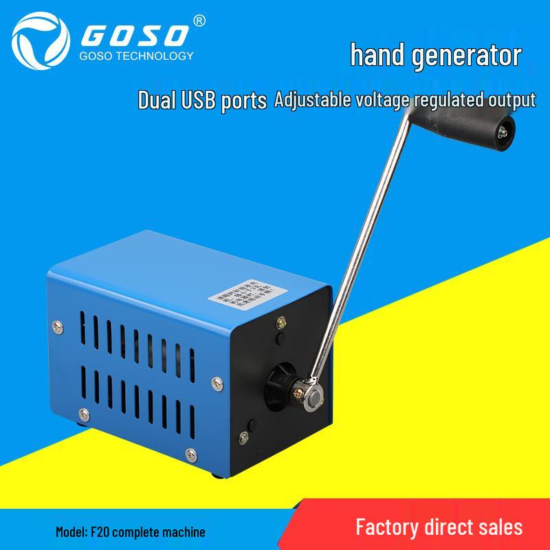 Portable Hand-Crank Generator for Emergency USB Charging