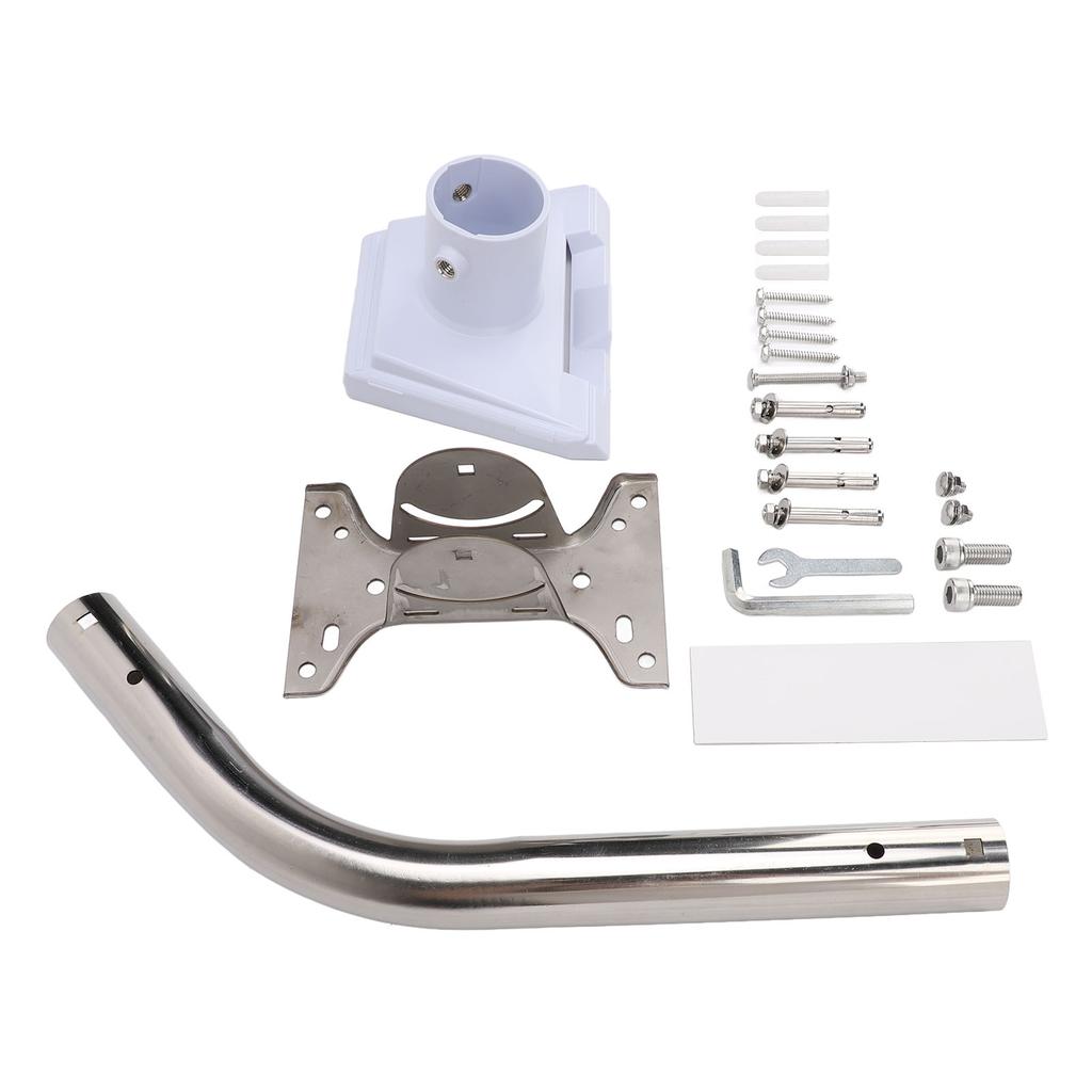 Комплект для крепления спутникового оборудования, белый ASA, нержавеющая сталь, устойчивая к погодным условиям, регулируемая на 88 градусов, длинная настенная установка для спутникового оборудования