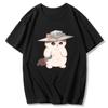 Cypher Cat Cute Surprised Penguin Valorant Женские футболки с круглым вырезом Качественный хлопок Лето Печатный унисекс Harajuku Game Custom