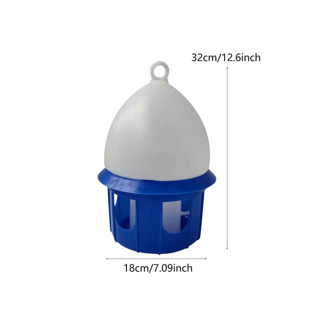 Bird Water Drinker Water Dispenser Feeder Bird Cage Accessories Large Capacity Bird Cage Accessories with Hanging Handle