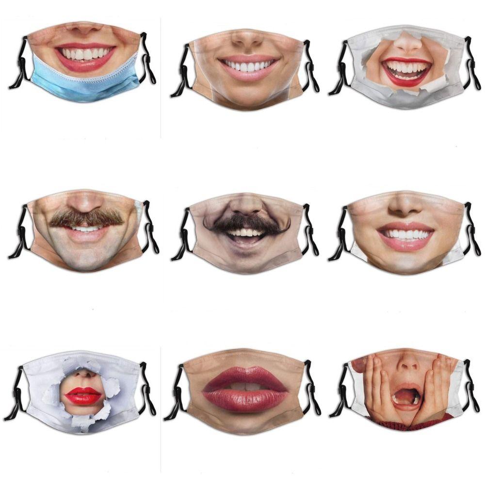 Facial Expression Funny Printed Mask Personality Party Cosplay Mask  Cycling
