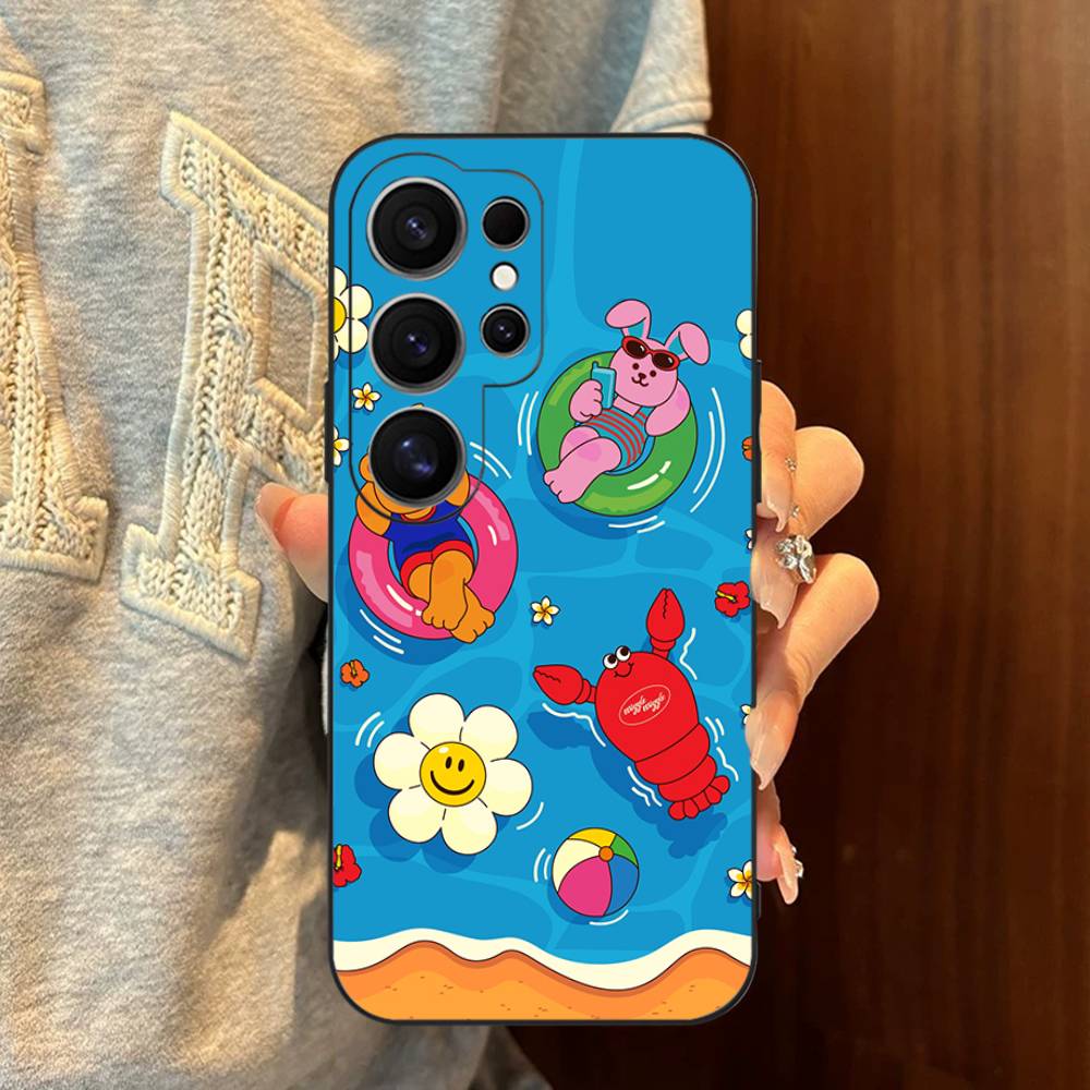 Популярный чехол для телефона с логотипом W-Wiggle для Samsung S 24 fe 25 Ultra plus 20 lite 21 30 22 23 24 22 Ultra 5G Fundas