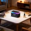 Совместимый с Bluetooth Светодиодная подсветка Атмосферы Беспроводные Динамики Многофункциональный Слот для Карт 360 Звук Сенсорное Управление Долгий Срок Службы Батареи