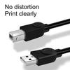 1.5/3/5/10M Портативный USB2.0 Печать Прозрачный ПВХ Высокоскоростная Передача Кабель для Принтера Шнур для Сканера