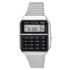 Vintage Digital Calculator Stainless Steel Quartz CA-500WE-1A Mens Watch