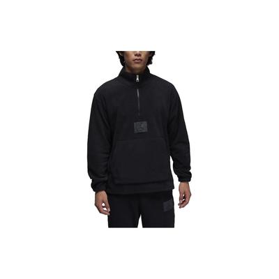 Essentials однотонный свитшот с воротником-стойкой и полумолнией, мужские топы, черный FD7864-010