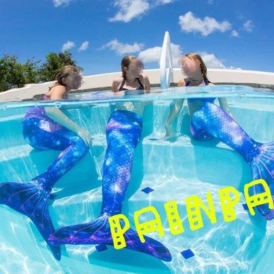 Новый детский купальный костюм с хвостом русалки для взрослых, костюм русалки для девочек и мам, детский праздничный подарок, фантазийный купальник с моноластом