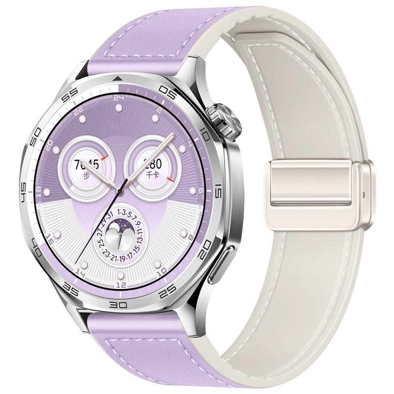 22 мм 20 мм кожаный силиконовый ремешок для Huawei Watch GT6/GT6 Pro/5/GT5 GT4 3 46 мм Сменный браслет для Amazfit Bip 6/GTR/GTS4