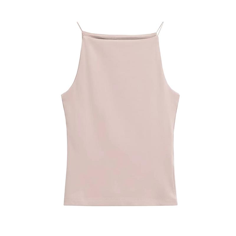 Women's Halter Tank Tops Sleeveless Vest Thin Straps Female Camis Solid Color Fashion