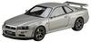 Hobby JAPAN Nissan Skyline V Spec 1999 Sonic Silver Completed Product 1/18 GT-R (BNR34) (M)