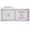 Handcrafted Built in Sink Stainless Steel