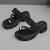 Women Fashion Sandals  Summer New Breathable Comfortable Slippers Beach Girl Sandals French Flip Flops Platform Shoes Mujer