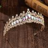 Shiny Baroque Queen Tiaras Luxury Bridal Headwear Exquisite Zinc Zinc Alloy Princess Crown  Themed Parties