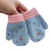 Kids Winter Gloves Cute Cartoon Plush Warm Gloves Fleece-Lined Thickened Windproof Gloves for Boys Girls Outdoor Playing
