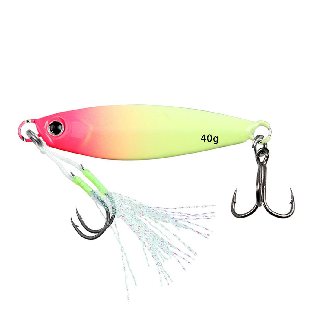 Рыболовные блесны для ловли на крючок с крючком, светящиеся рыболовные приманки, искусственные приманки, дальний заброс, блесна для ловли на крючок, простая в использовании