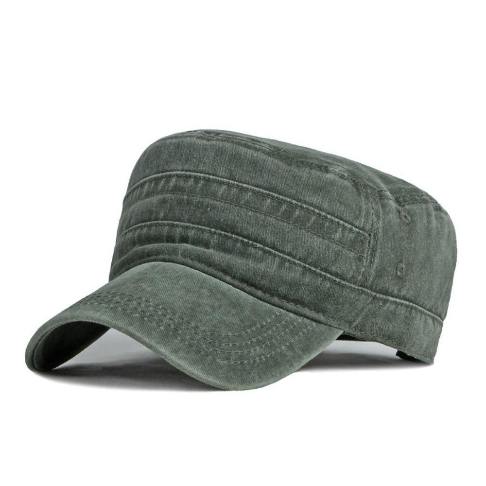 Vintage Flat Top Hat Y2k Peaked Cap Retro Visor Hat Outdoor