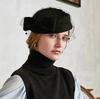 European & American Temperament Wool Felt Pillbox Hat: Retro Autumn/Winter Jazz Stewardess Hat In British Style.