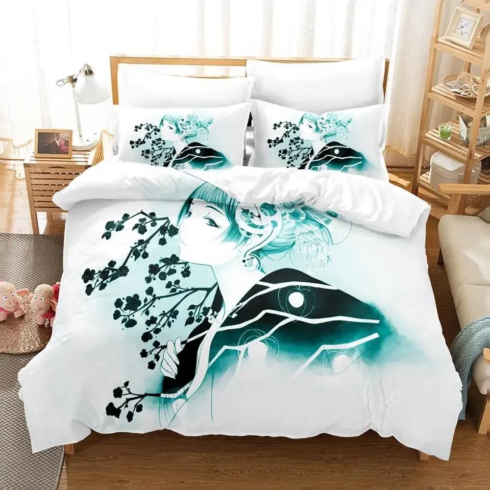 Комплект постельного белья Anime Air Gear Single Twin Full Queen King Size Bed Set Adult Kids Bedroom Duvet Cover Sets Anime Bed Sheet Set