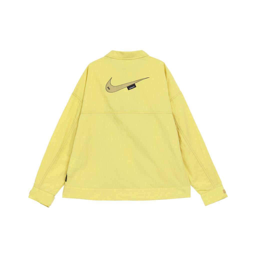 Nike Спортивная куртка-поло с принтом логотипа Swoosh Solid, женские куртки, ярко-желтые DM6204-304