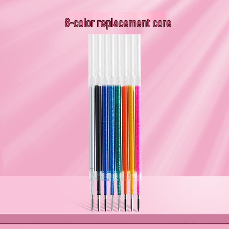 Luminous Glitter Gel Pen - Color-Changing Crystal Sand Effect for Journaling & Drawing.