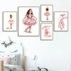 Pink Ballet Shoes Girl Princess Swan Nursery Wall Art Canvas Painting Posters And Prints Wall Pictures For Baby Kids Room Decor