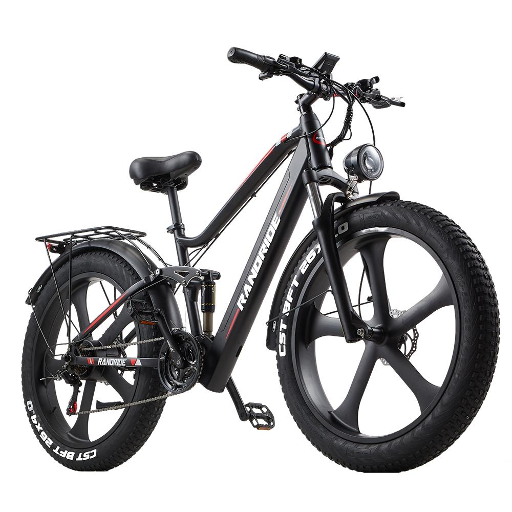 RANDRIDE YX90M Urban electric bicycles 1000W motor 48V 14Ah battery 26x4-inch tires