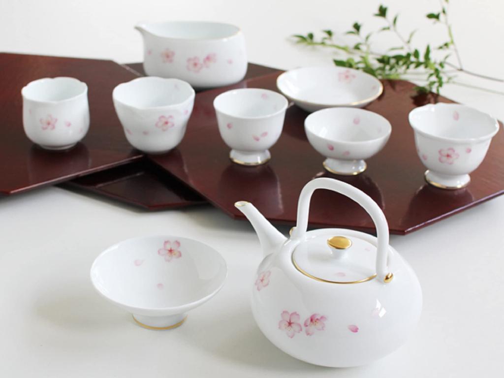 Okura Touen [Hand-painted] Sakura No. 68 Sake Cup, Approx. 65cc, Made In Japan, 68CCN/C303