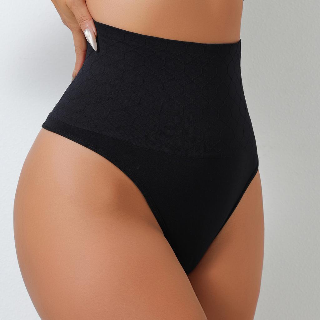 Flarixa Высокая талия Бесшовные корректирующие трусики-стринги бикини с эффектом утяжки живота Нескатывающийся край Дышащий Комфорт Влагоотводящий