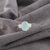 Aqua Chalcedony Gemstone 925 Sterling Silver Jewelry Handcrafted Statement Ring RR-66-20