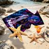 Custom Name Personalized Jinx Print Beach Towel, for Trip Camping Beach Party Home Decor, Birthday Gift for Family & Friends