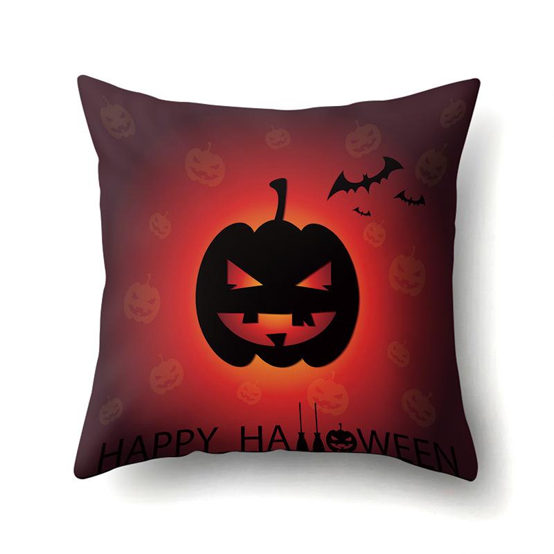 Halloween Pillowcase Car Waist Pillow Pumpkin Sofa Cushion Cover Office Home Living Room Pillowcase