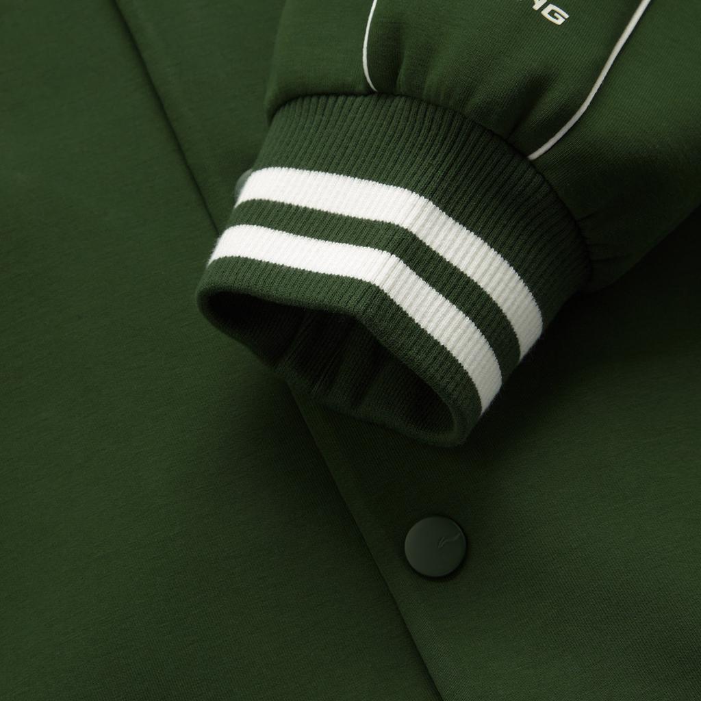 Li Ning Sports Lifestyle Series High Street American Vintage Удобная универсальная толстовка с капюшоном с цветными блоками Унисекс с капюшоном Seaweed-зеленый AWDUF67-1