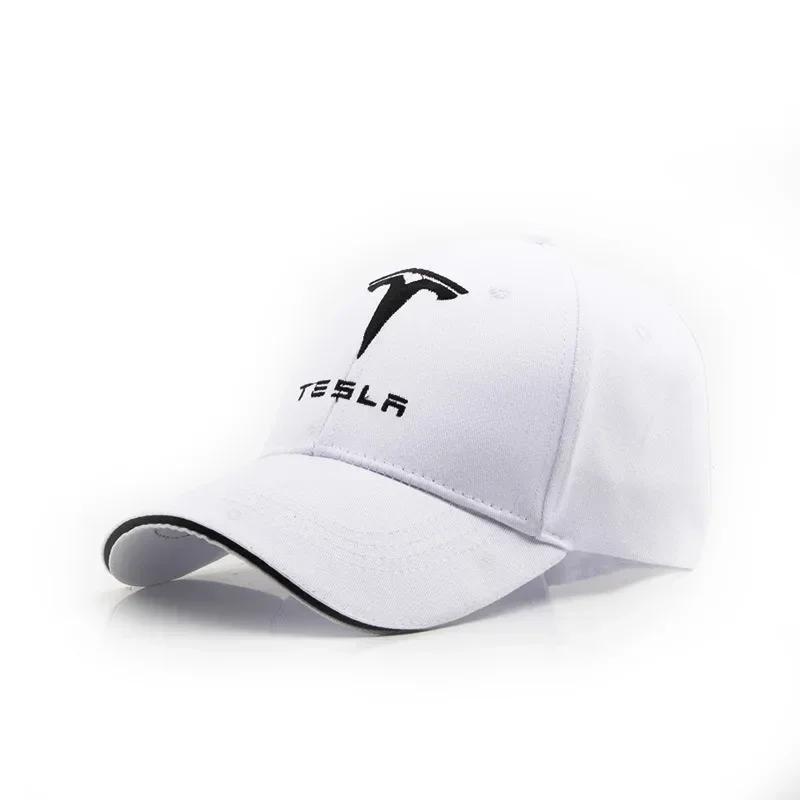 CQPKJ1 Four Seasons Casual for Tesla Baseball Caps Embroidery Men Women Racing Snapback Sun Hat Outdoor Sport Running Adjustable Gift