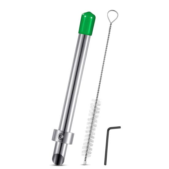 Пунш из нержавеющей стали для пластиковых крышек, пунш для крышек стаканов для напитков, инструмент для пробивания отверстий для соломинок с регулируемой глубиной для стаканов для лимонада, крышек для еды на вынос