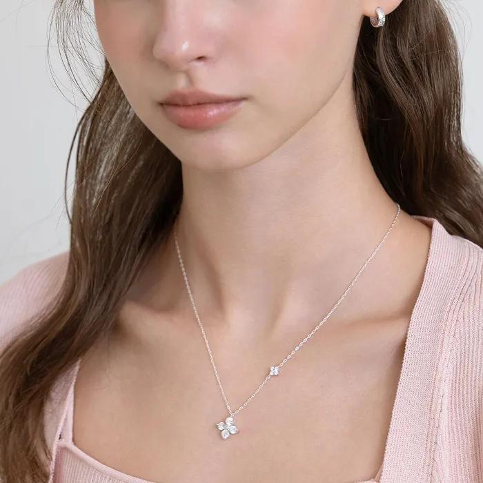 (Серебро 925 пробы) Ожерелье Grande Fleur NZ2526