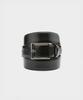 Ремень BROOKS BROTHERS с тонкой кромкой (черный) (Bbalmm2084Udf)