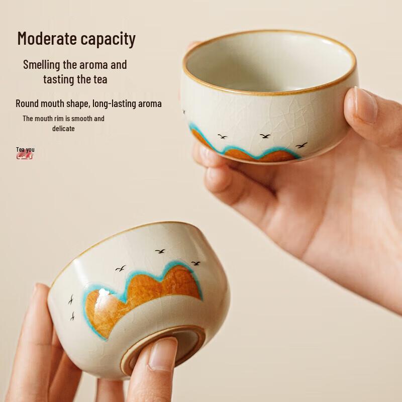 Qixuanyuan Ceramic Ru Kiln Teacup