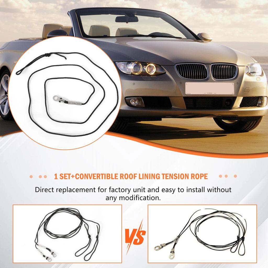 Tension Rope Headliner For BMW E93 F33 F83 328i 335i 335is 435i 440i M3 M4 2007-2018 Car Convertible Top Headliner 54377277475