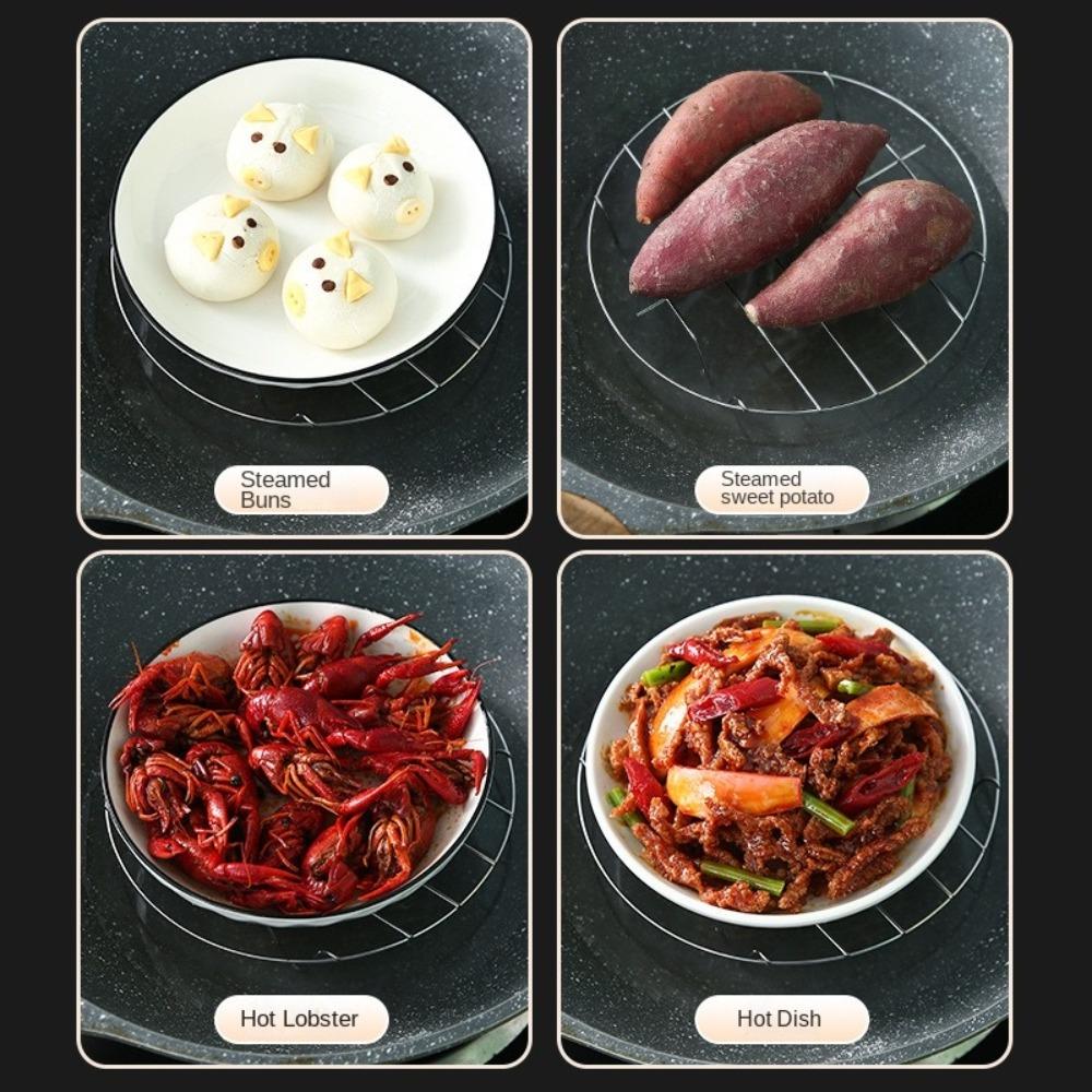 Подставка для выпечки для аэрофритюрницы из нержавеющей стали, круглая подставка для пароварки для Cosori Gourmia Foodi