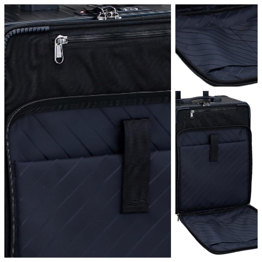 Carry Business with Expansion Front Aluminum Cordura Nylon Case [NEOKEEPR] Suitcase, Front-Open Case, Backpack, Backpack, Bag, Function, Opening,