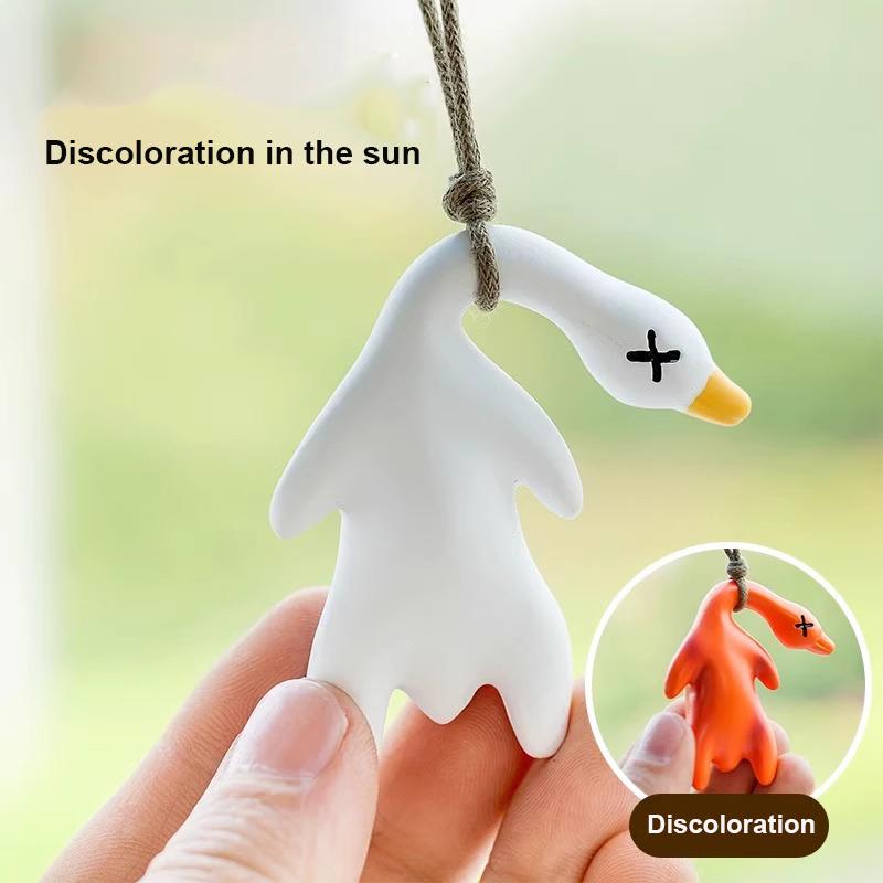 Color-changing roast duck pendant, UV sensor, keychain pendant, car pendant that changes color when exposed to sunlight