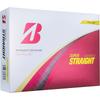 Мячи для гольфа Bridgestone Super Straight Модель 2025 года Упаковка 12 шт. Желтые