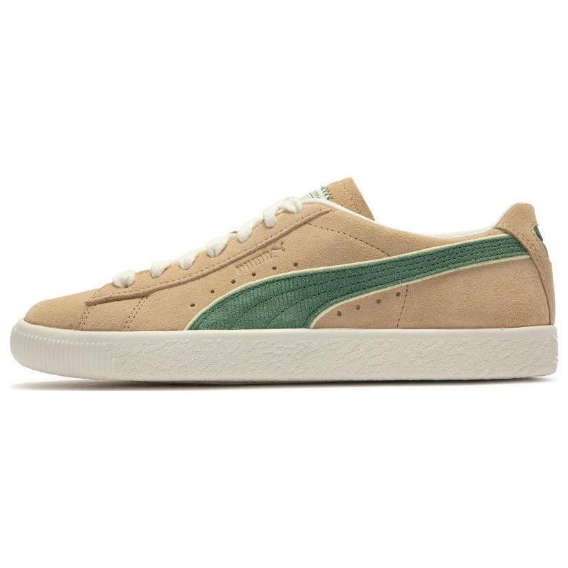 Puma Suede Vintage Players Lounge - Light Sand Deep Forest Unisex Sneakers Tan Pristine 388148-01