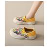 Couple Style Canvas Shoes for Women In Autumn New Thick Soled Cute Cartoon Women's Shoes