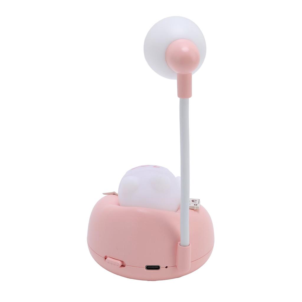 Настольный ночник в форме милого кота, 3 яркости, прикроватная лампа для ухода за глазами в виде животного для спальни, розового цвета